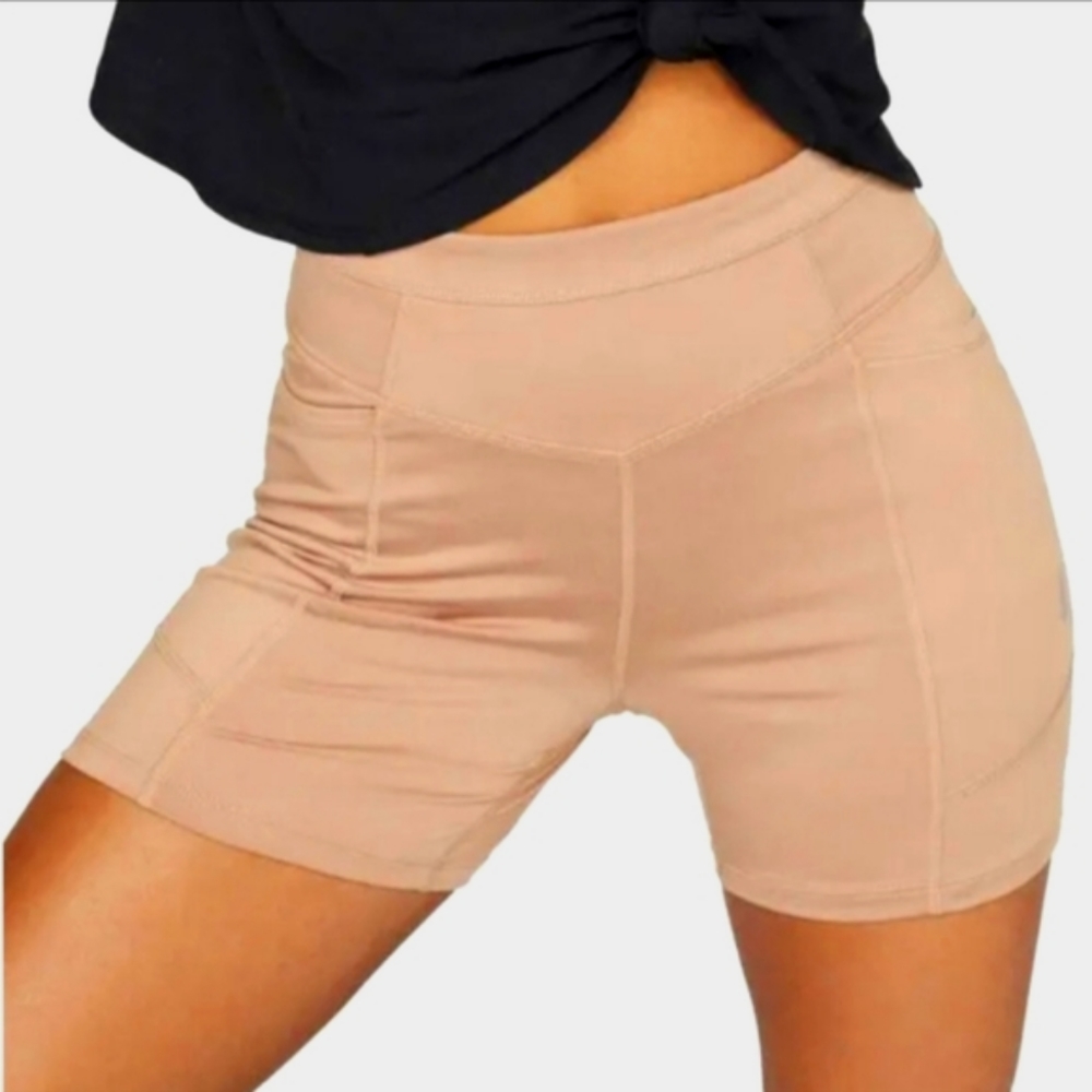 Free People Movement Ices Coffee Shorts with Side Phone Pockets